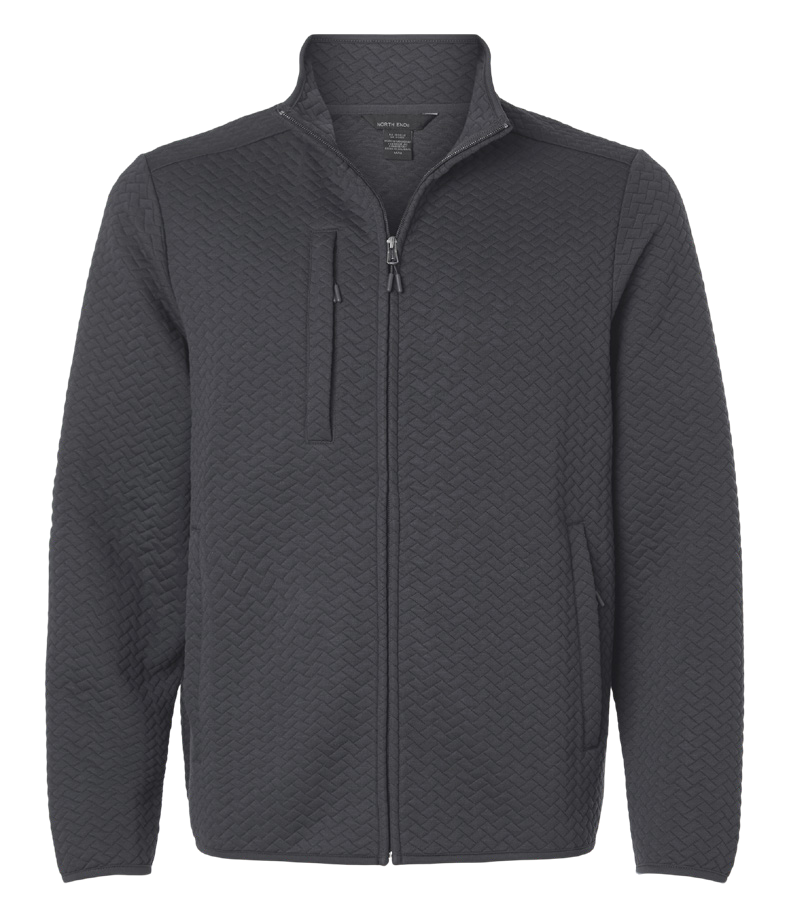 North End Men's Aspen Herringbone Fleece Full-Zip