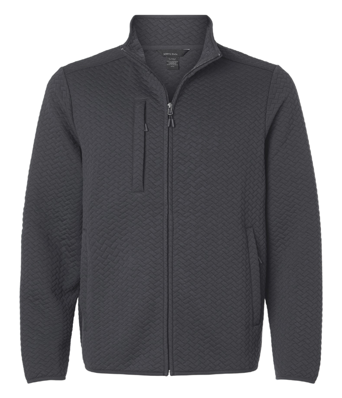 North End Men's Aspen Herringbone Fleece Full-Zip