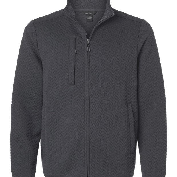North End Men's Aspen Herringbone Fleece Full-Zip
