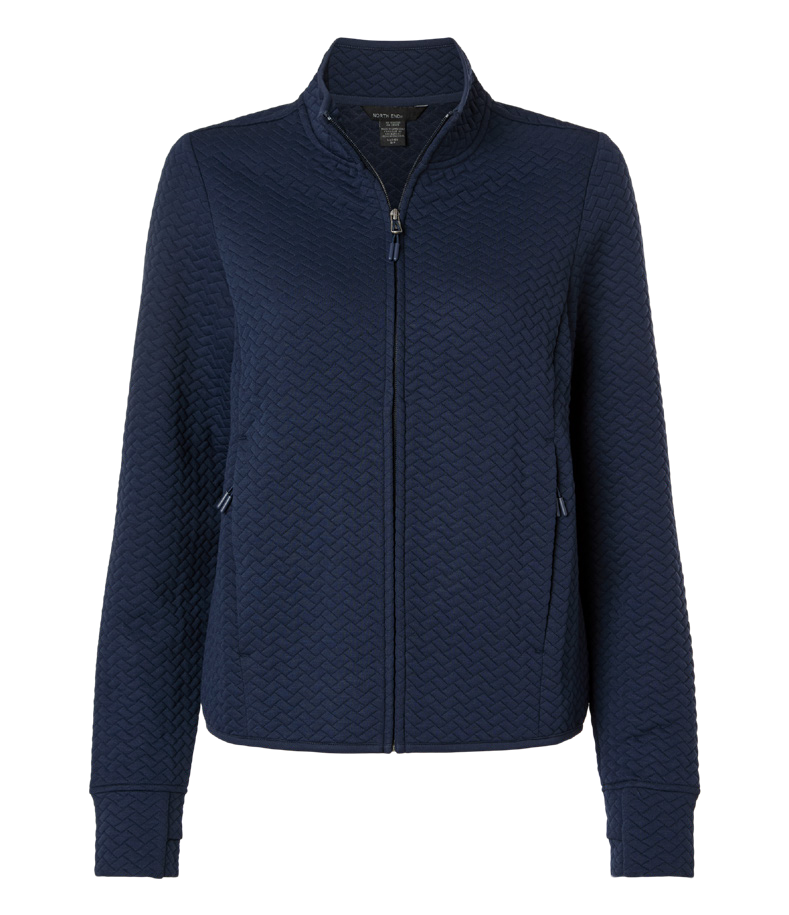North End Women's Aspen Herringbone Fleece Full-Zip