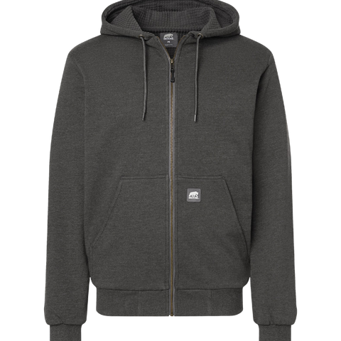 Berne Apparel Men Heritage Grid Fleece-Lined Full-Zip Hooded Sweatshirt