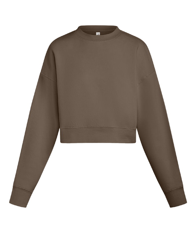 Lane Seven Women Relaxed Cropped Crewneck Sweatshirt