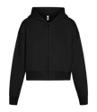 Lane Seven Women Relaxed Cropped Full-Zip Hoodie Sweatshirt