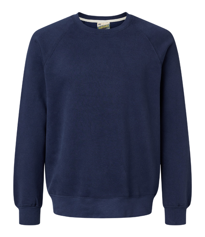 MV Sport Unisex Vintage Fleece Raglan Crewneck Sweatshirt