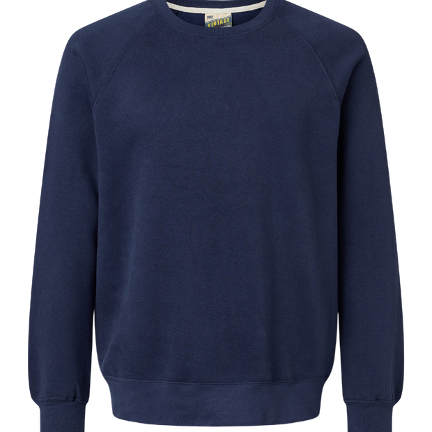 MV Sport Unisex Vintage Fleece Raglan Crewneck Sweatshirt