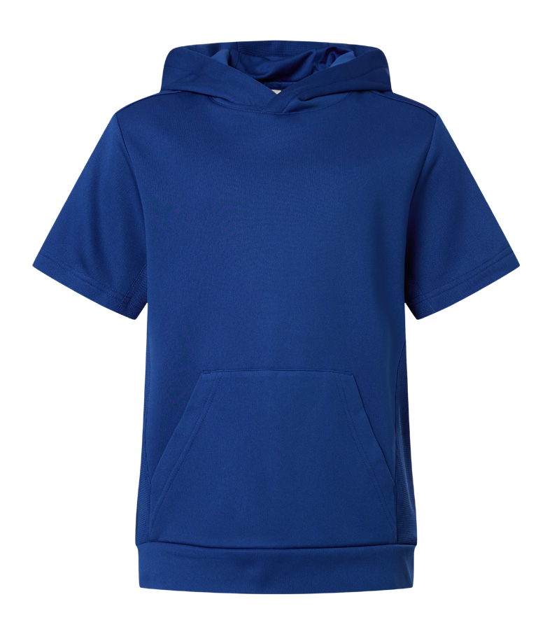 Team 365 Youth Squad Tech Fleece Hooded Short-Sleeve Sweatshirt