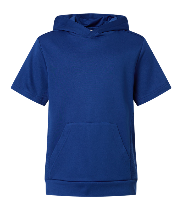 Team 365 Youth Squad Tech Fleece Hooded Short-Sleeve Sweatshirt
