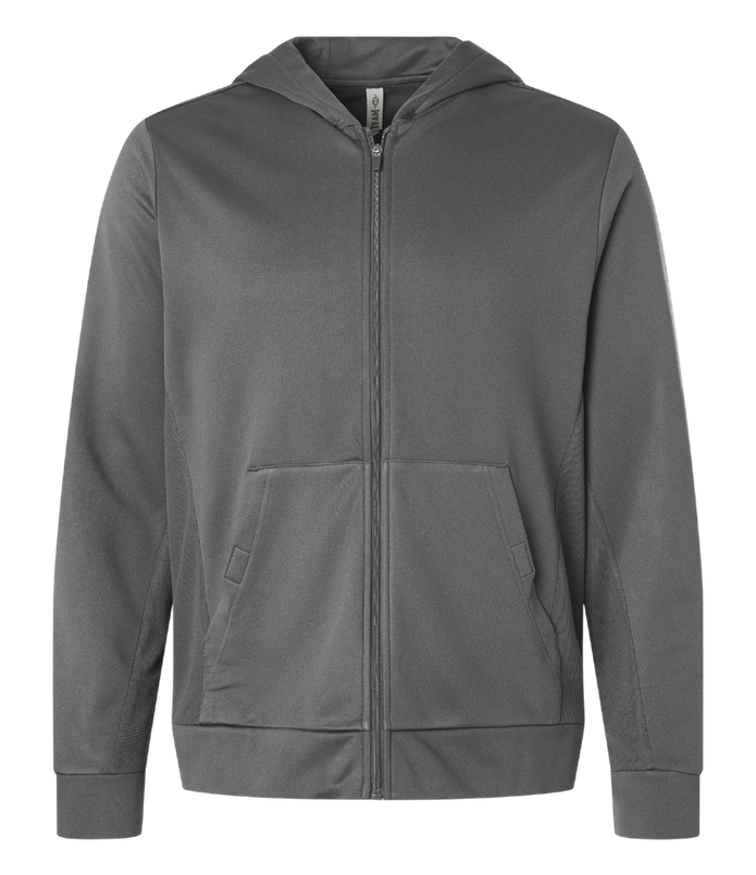 Team 365 Unisex Squad Tech Fleece Hooded Full-Zip