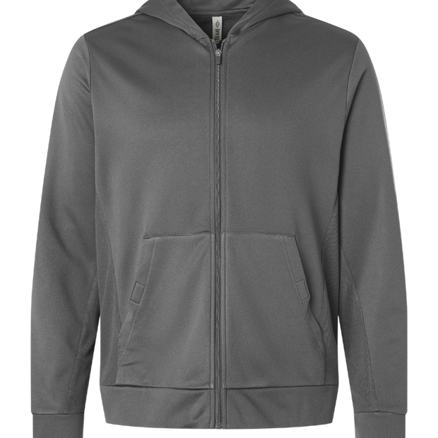 Team 365 Unisex Squad Tech Fleece Hooded Full-Zip