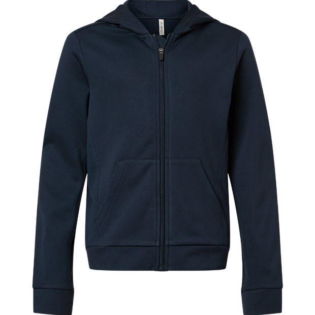 Team 365 Youth Squad Tech Fleece Hooded Full-Zip