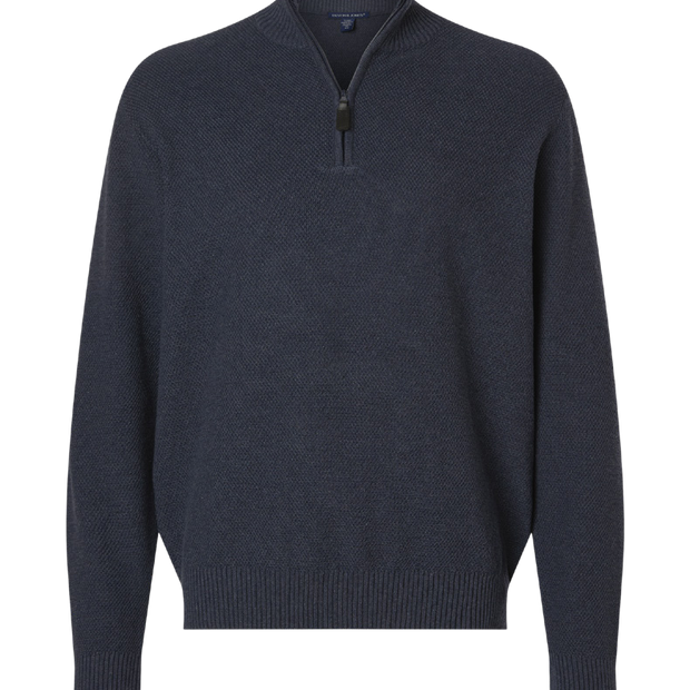 Devon & Jones Men’s Hartland Textured Quarter-Zip Sweater