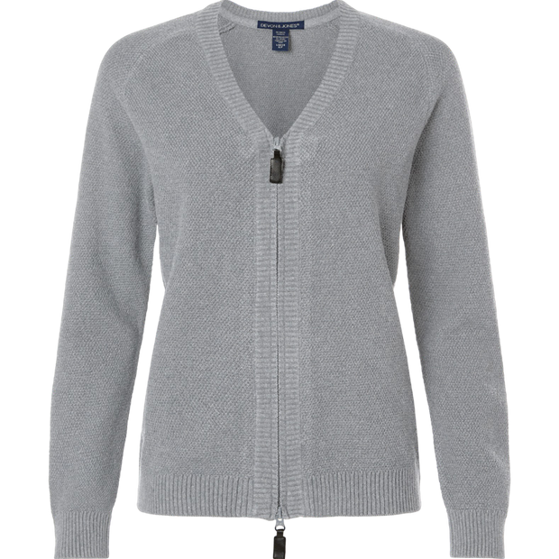 Devon & Jones Women’s Hartland Textured Full-Zip Sweater