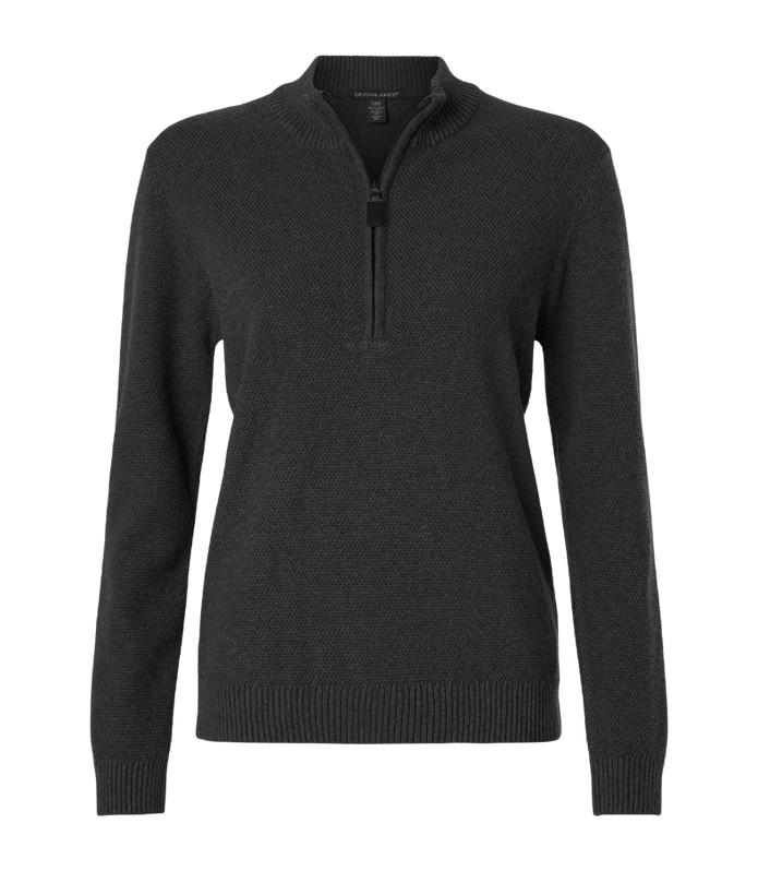 Devon & Jones Women’s Hartland Textured Quarter-Zip Sweater
