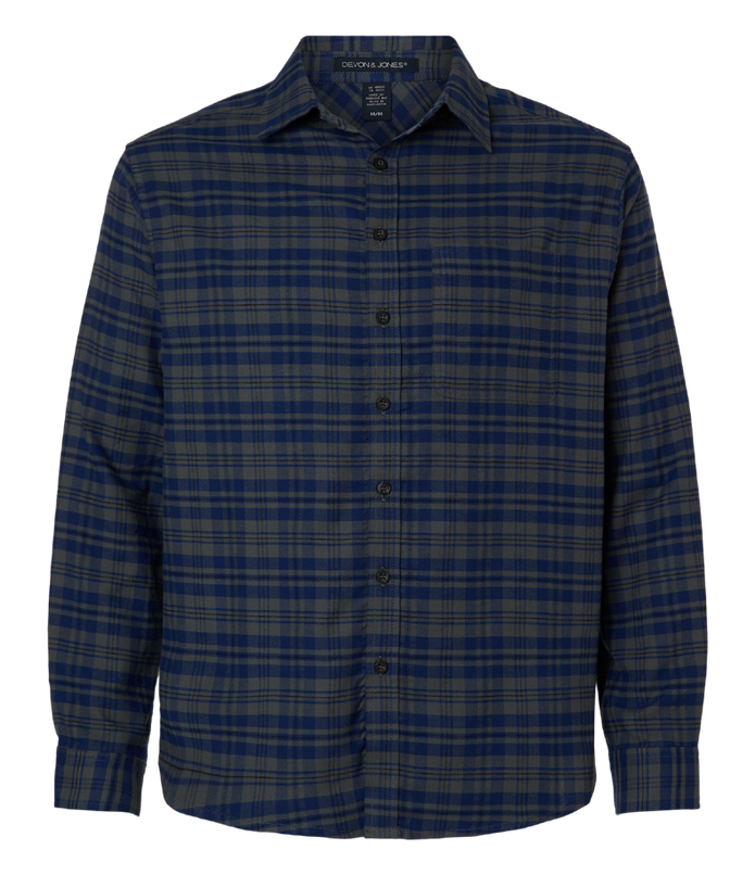 Devon & Jones Men’s Concord Yarn-Dye Flannel Shirt
