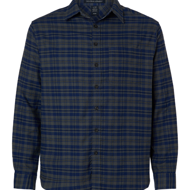 Devon & Jones Men’s Concord Yarn-Dye Flannel Shirt