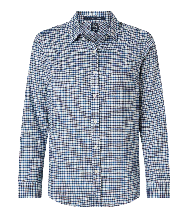 Devon & Jones Women’s Concord Yarn-Dye Flannel Shirt