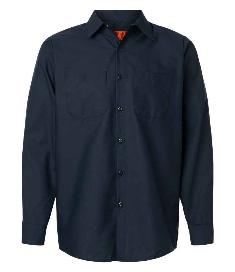 Red Kap Men’s Industrial Long-Sleeve Work Shirt