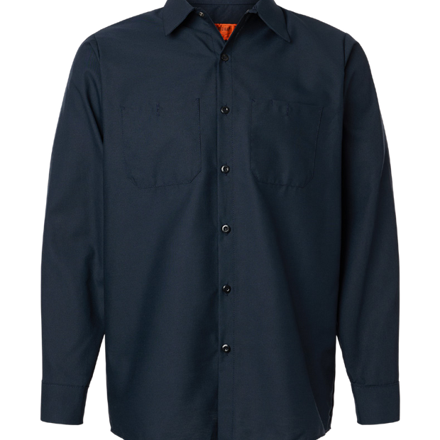 Red Kap Men’s Industrial Long-Sleeve Work Shirt