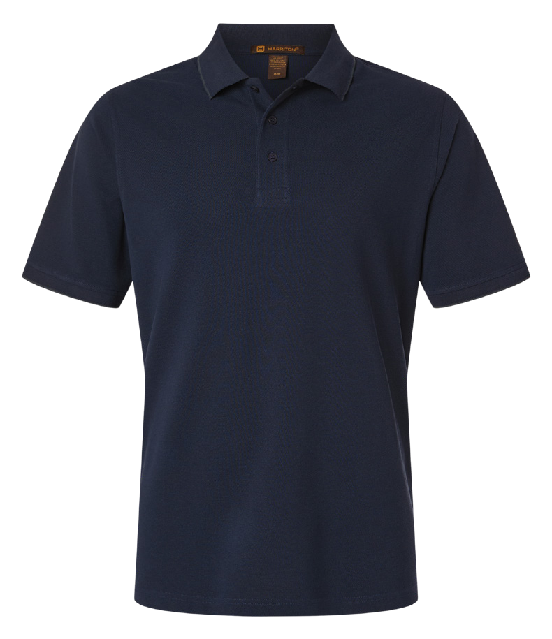 Harriton Men’s Valiant Cotton Snag Protect Tipped Polo product image