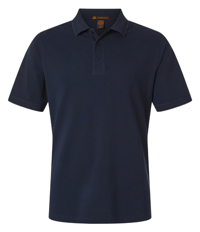 Harriton Men’s Valiant Cotton Snag Protect Tipped Polo product image
