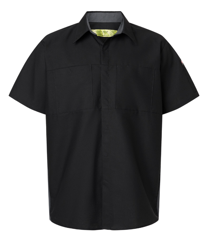Red Kap Men’s Performance Plus Short-Sleeve Shirt with OilBlok Technology