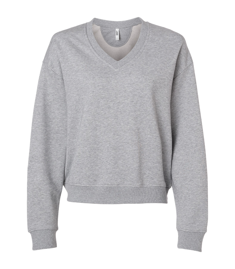 American Apparel Women’s French Terry V-Neck Sweatshirt product image