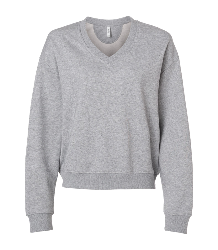 American Apparel Women’s French Terry V-Neck Sweatshirt product image
