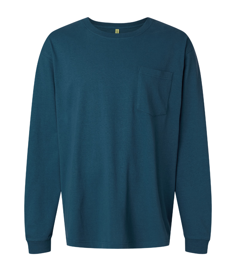 econscious Unisex Reclaimist Fiber Long Sleeve Pocket T-Shirt product photo
