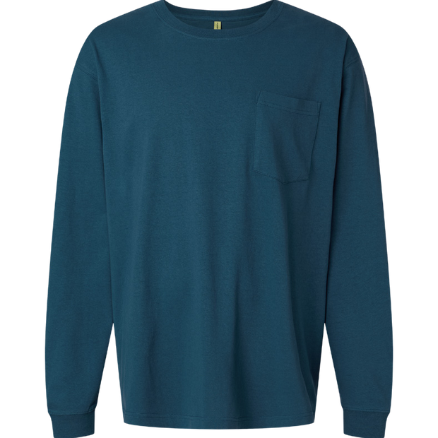 econscious Unisex Reclaimist Fiber Long Sleeve Pocket T-Shirt product photo