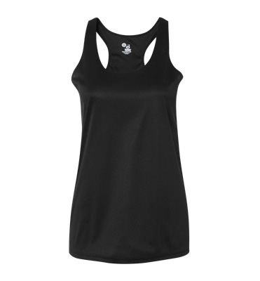 Badger Badger Racerback Tank - Black