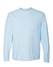 Comfort Colors Unisex Chambray Long-Sleeve Pocket T-Shirt in CHAMBRAY