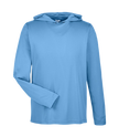 Paragon Unisex Blue Mist Hooded Performance Shirt in BLUE MIST