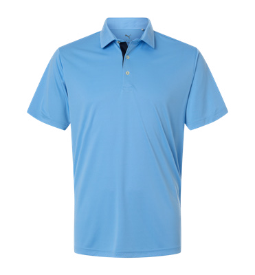 Puma Golf Team Light Blue Polo Shirt in TEAM LIGHT BLUE