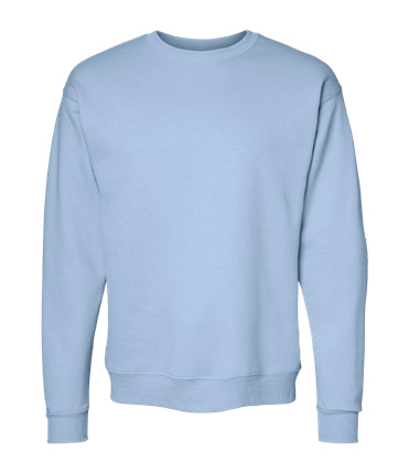 Hanes Unisex Light Blue Crewneck Sweatshirt in LIGHT BLUE