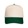 Valucap Natural and Forest Green Adjustable Cap in NATURAL/FOREST GREEN