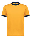 Augusta Sportswear Gold and Navy Color-Block T-Shirt
