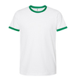 Tultex White and Kelly Ringer T-Shirt