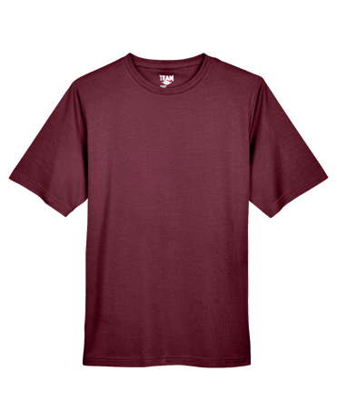 Team 365 Men's Sport Maroon Heather Performance T-Shirt in Sport Maroon Heather