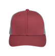 Team 365 Youth Maroon Heather Trucker Cap in Sport Maroon Heather/Sport Graphite