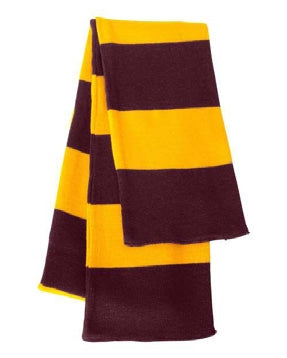 Sportsman Maroon & Gold Team Scarf in Maroon/Gold
