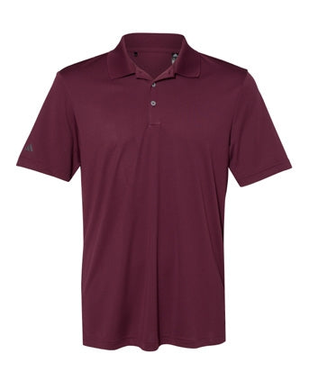 Adidas Men's Maroon Team Polo in Maroon