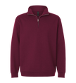 Gildan Maroon Quarter-Zip Sweatshirt in Maroon