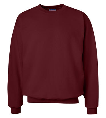 Hanes EcoSmart Maroon Crewneck Sweatshirt in Maroon