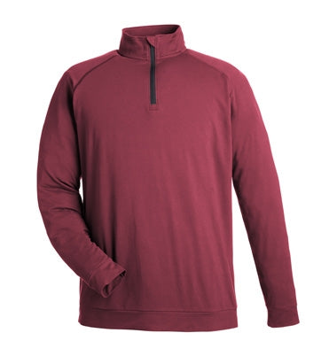 Swannies Men's Colt Maroon Quarter-Zip Pullover in Maroon