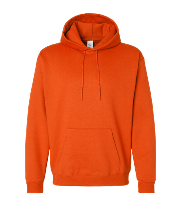 Hanes Orange Team Hoodie