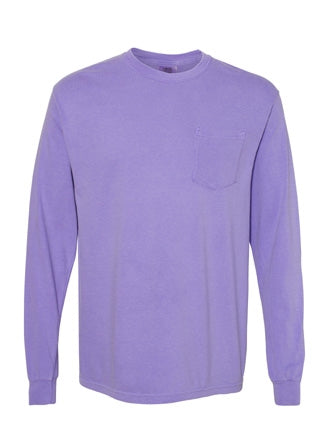 Comfort Colors Unisex Violet Long-Sleeve T-Shirt product photo