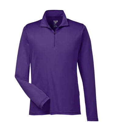 Team 365 Sport Purple Quarter-Zip Pullover product photo
