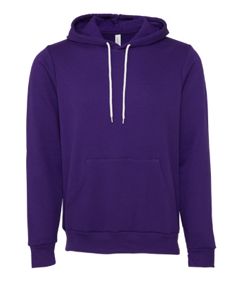 BELLA+CANVAS Team Purple Pullover Hoodie product photo