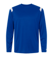 Badger Badger Unisex Long-Sleeve Shirt in Royal/White