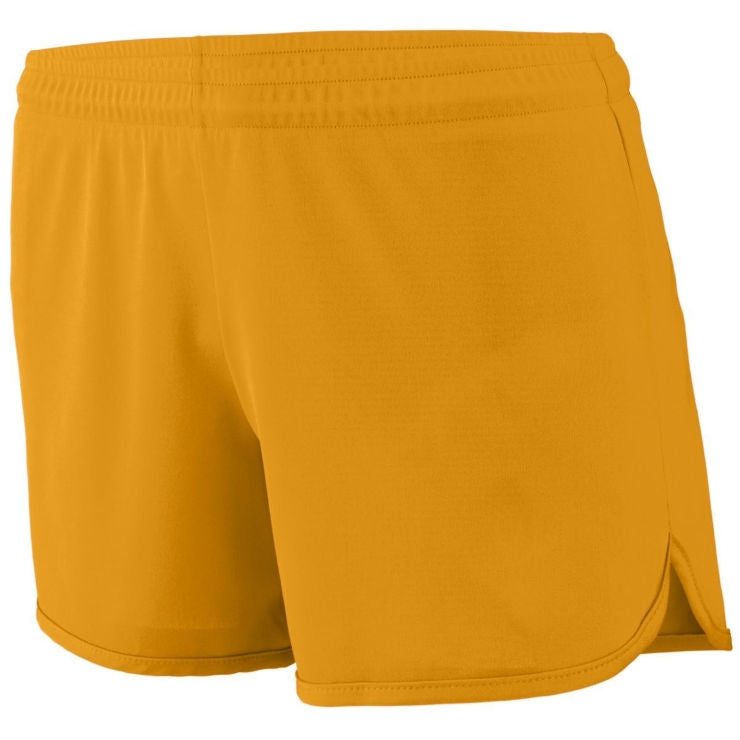 Ladies Accelerate Shorts - Gold - Proton Sports & Apparel